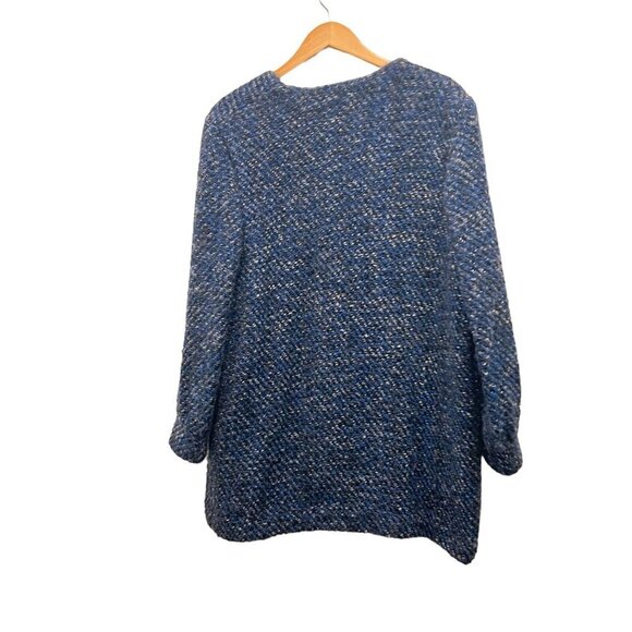 Tapestries Ireland Helena Ruuth Blue Pockets Wool Blend Cardigan Jacket Large - Picture 3 of 12